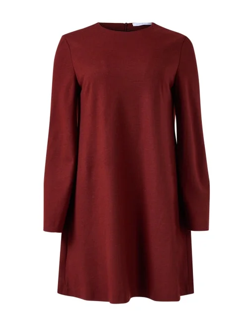 Brick Red Wool Dress